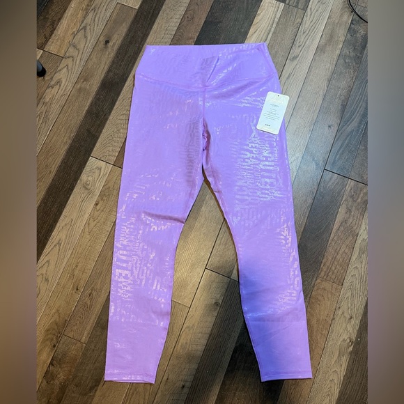 Fabletics Shimmering Purple Leggings - Picture 5 of 7